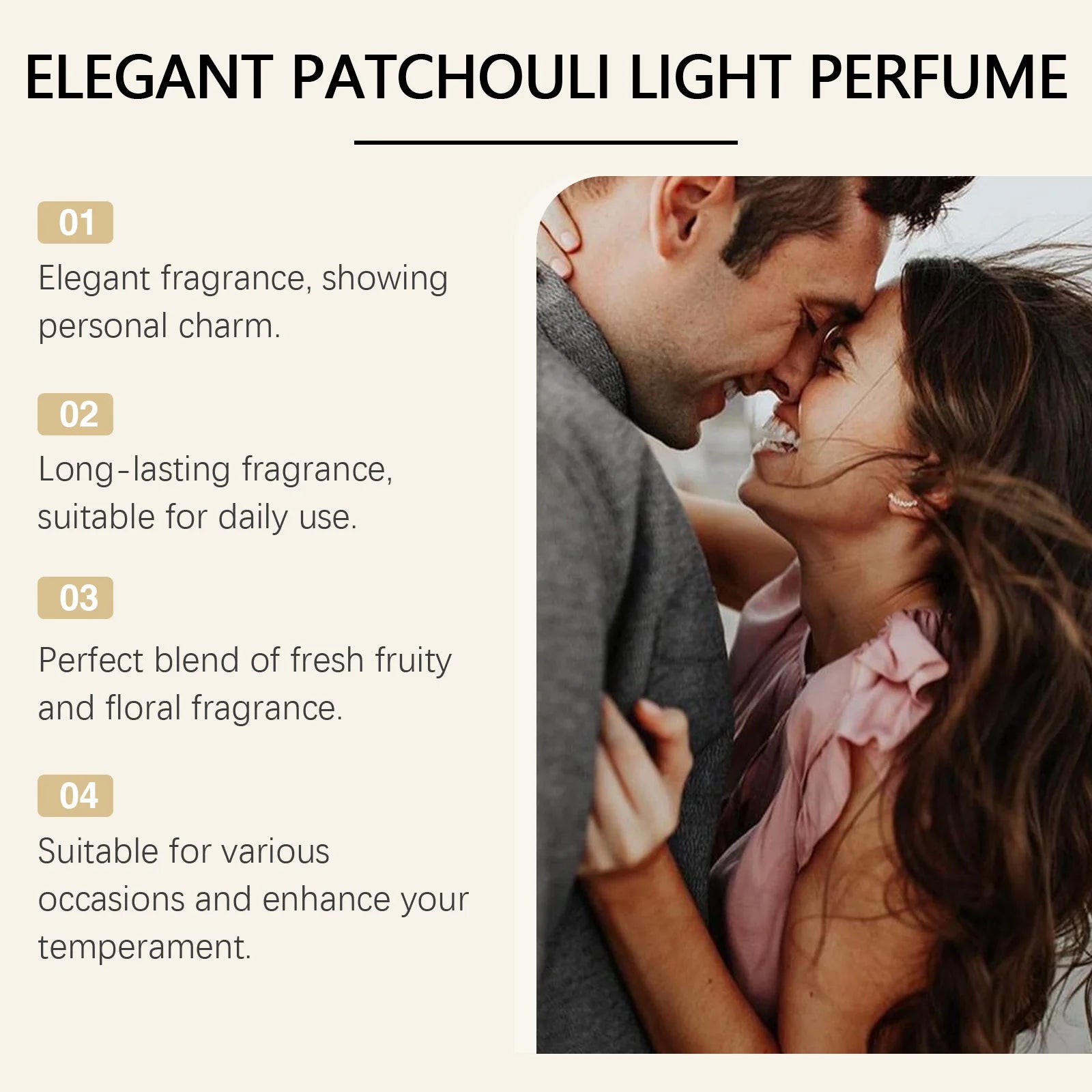 Roxelis Patchouli Perfume – Light Pheromone Scent for Women (50ml)