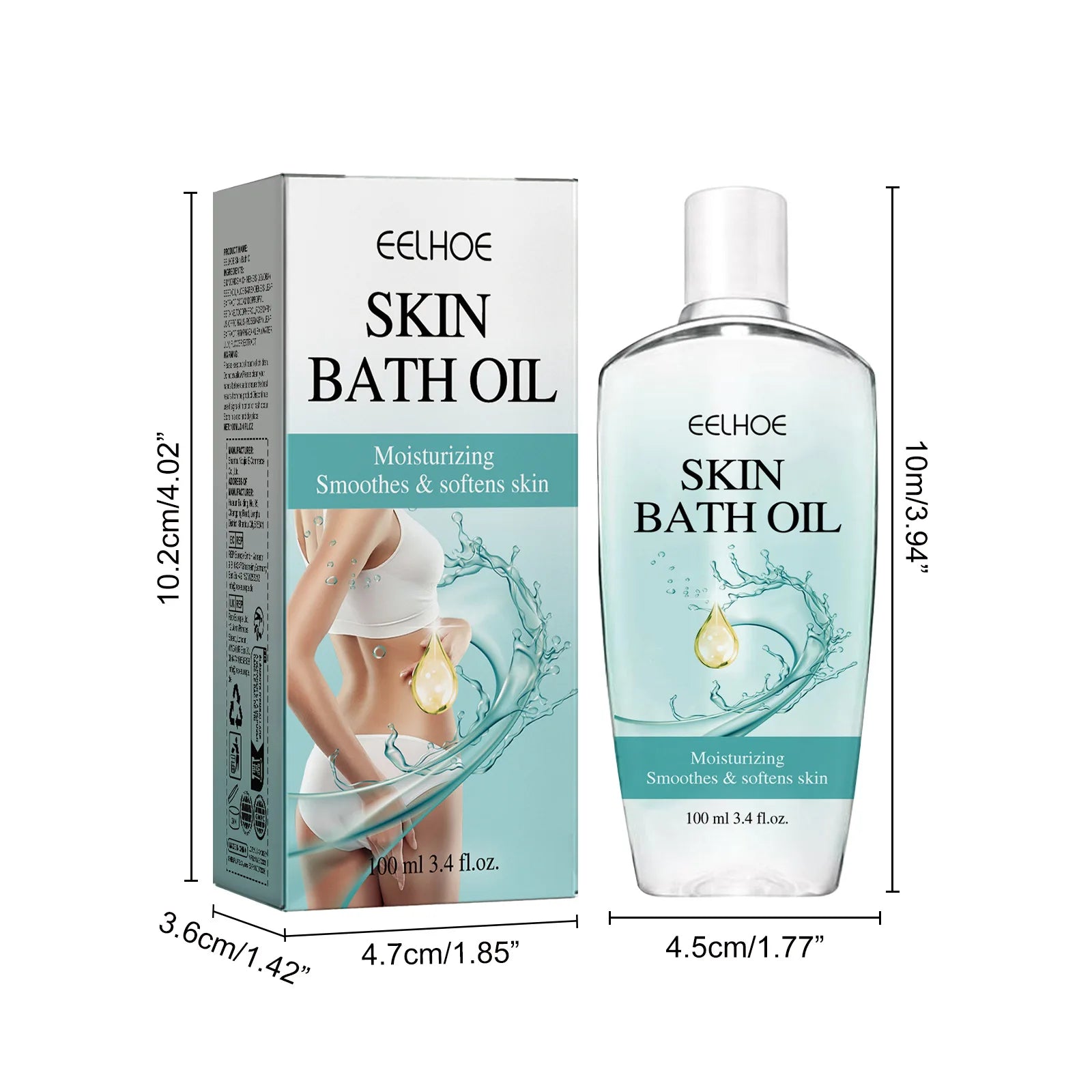 Eelhoe Body Cleansing Bath Oil – Exfoliating & Moisturizing