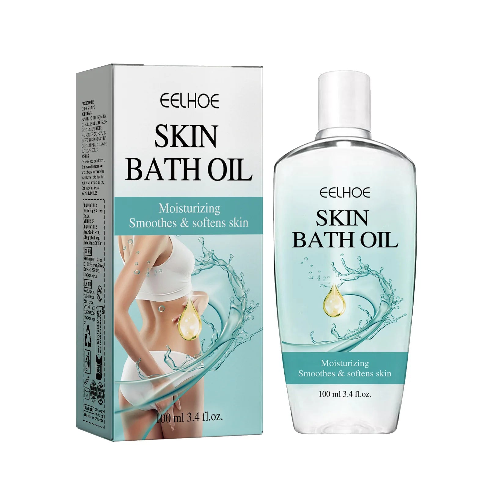 Eelhoe Body Cleansing Bath Oil – Exfoliating & Moisturizing