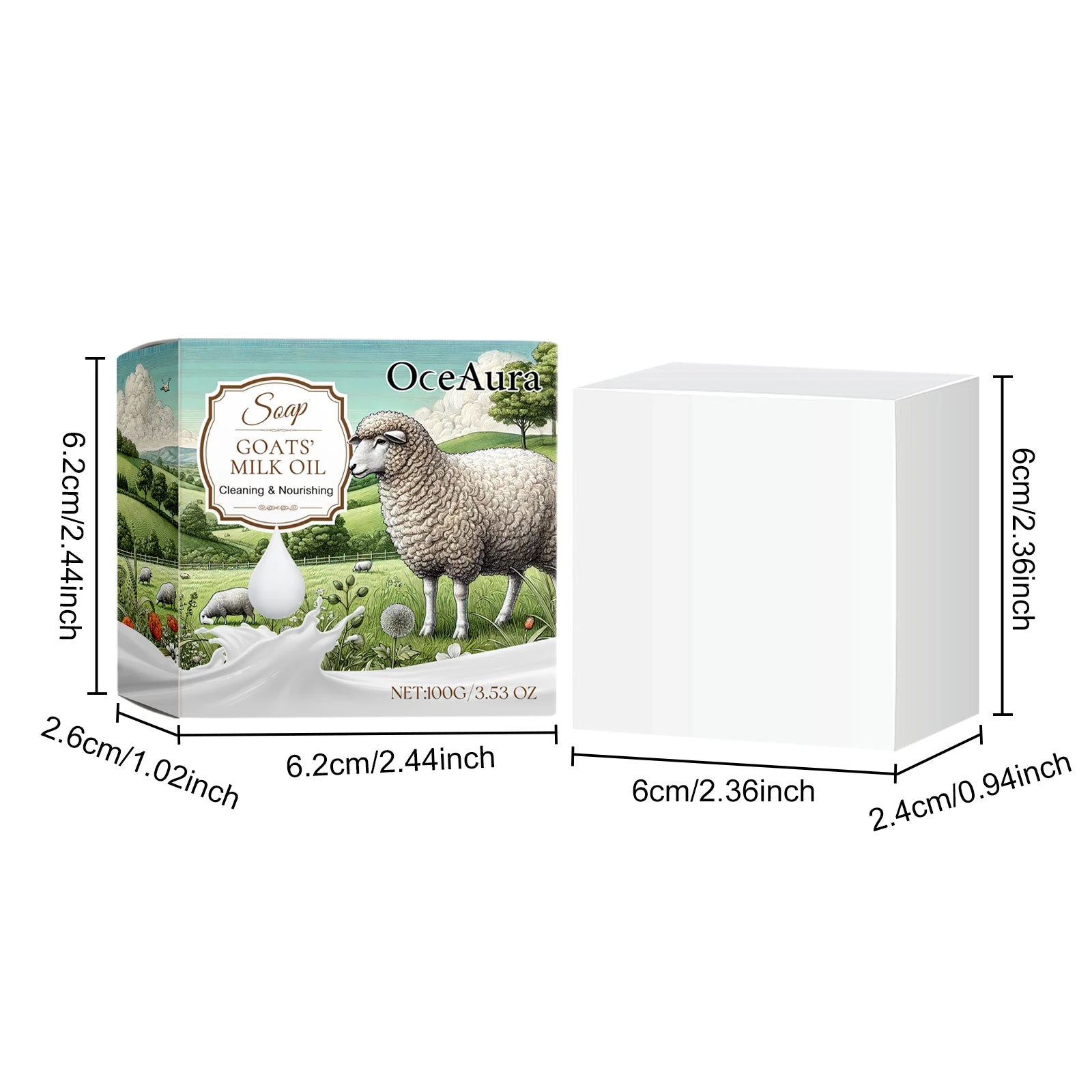 Oceaura Goat Milk Soap – Gentle Moisturizing Body Cleanser