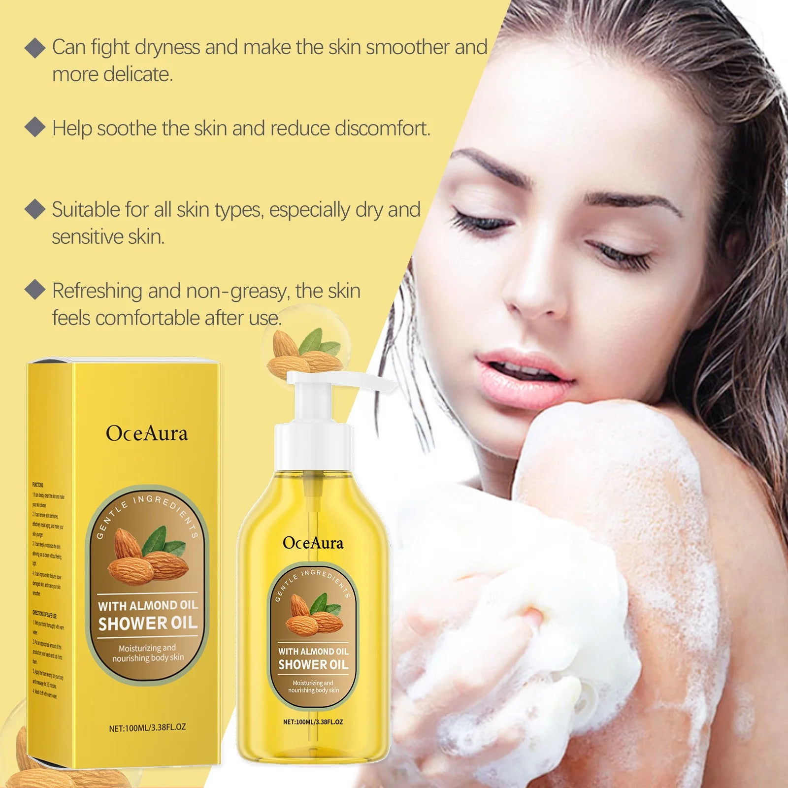 Oceaura Coconut Body Wash – Moisturizing & Skin Strengthening