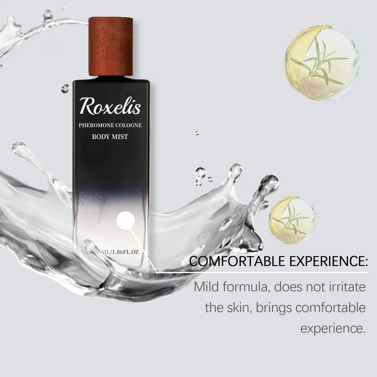 Roxelis 55ml Cologne – Light Pheromone Perfume for Men