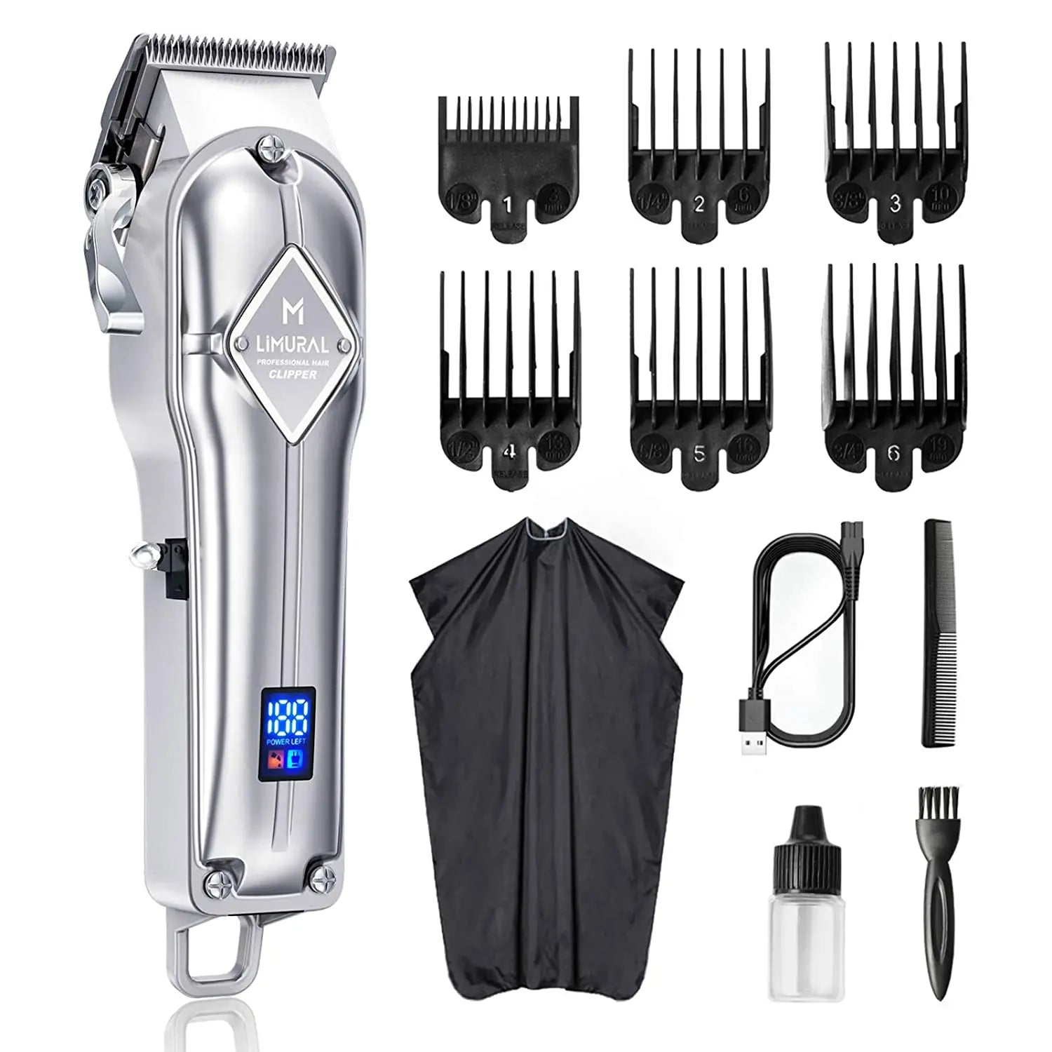 Limural Cordless Hair Clipper & Beard Trimmer Kit – 2024
