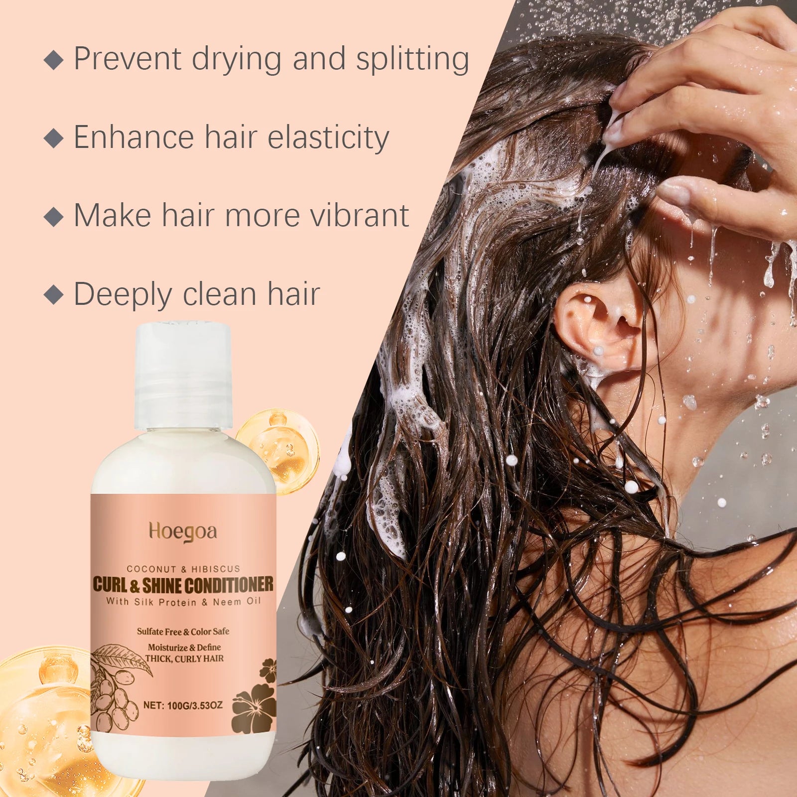 Hoegoa Coconut Hair Care Set – Hydrating & Volumizing