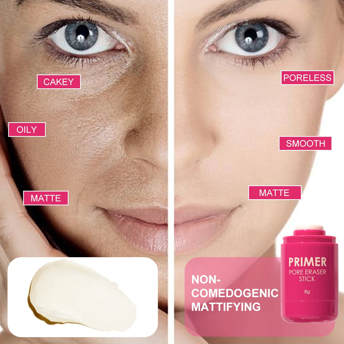 Oil-Control Mattifying Primer Stick – Pore Minimizer