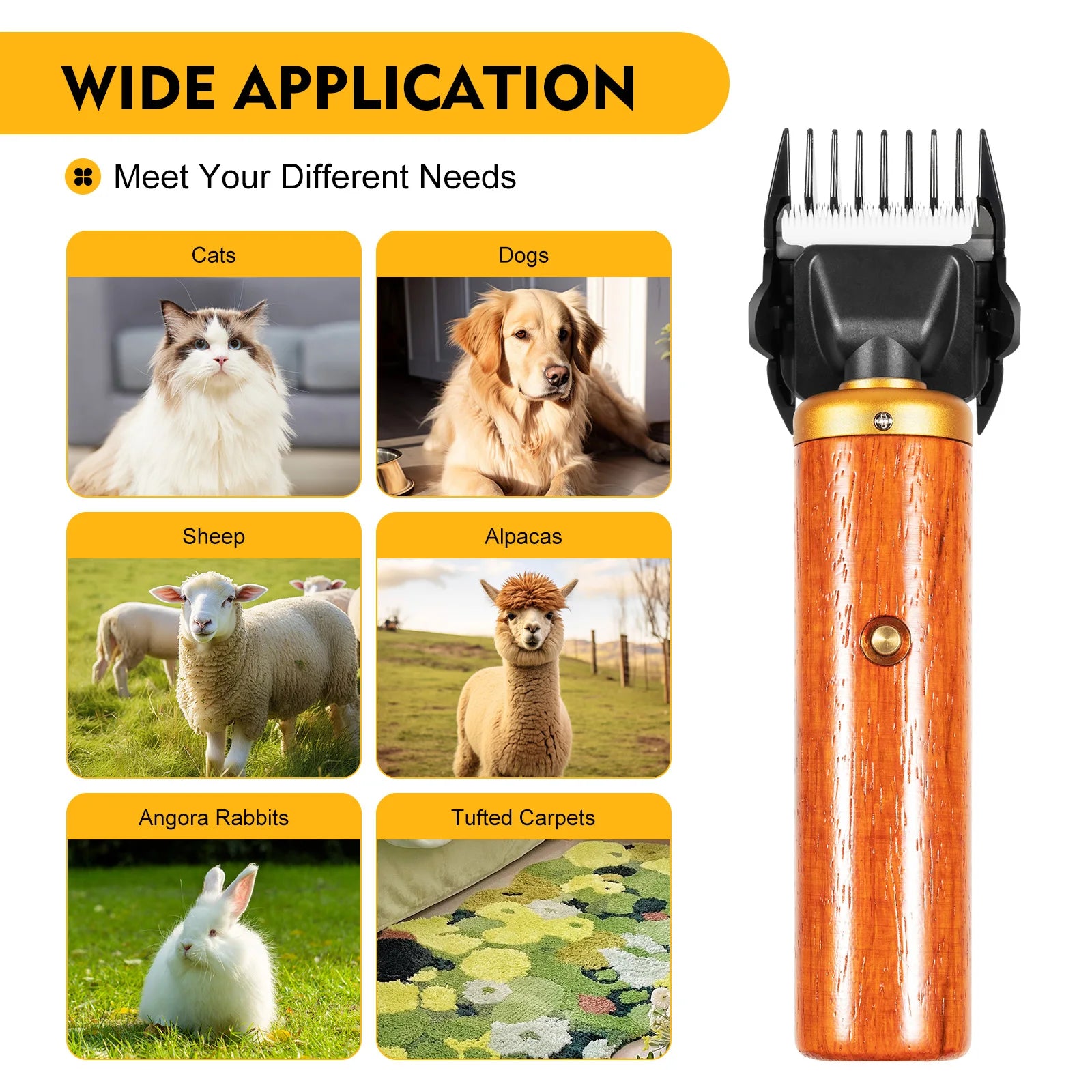 Portable Electric Pet Clipper Grooming Kit with Storage Box