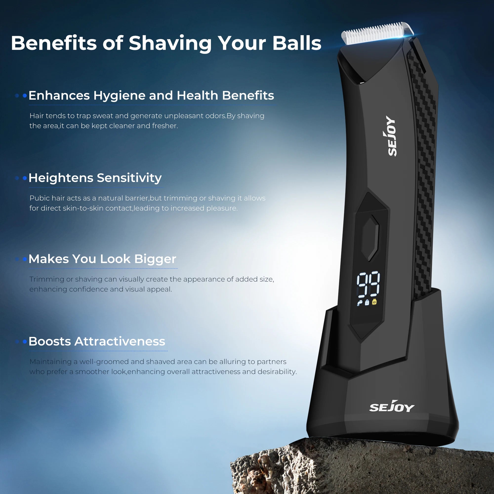 SEJOY Men's Grooming Kit – Hair, Beard, Nose & Ear Trimmer