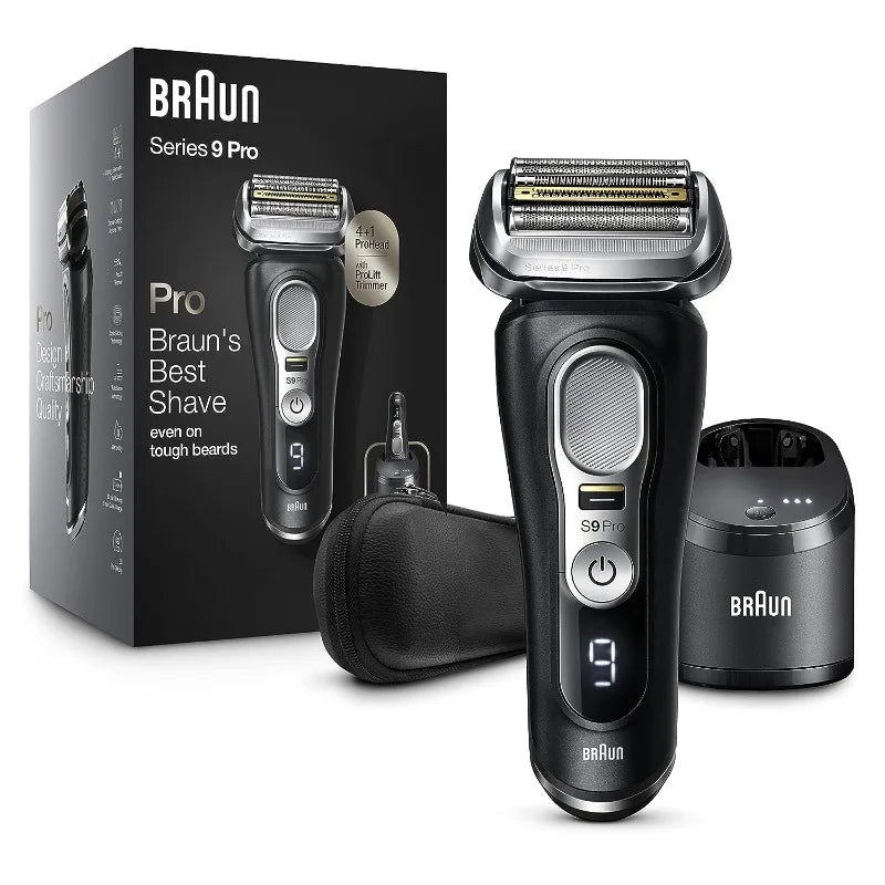 Braun Series 9 Pro Electric Foil Shaver – Wet & Dry Grooming Kit