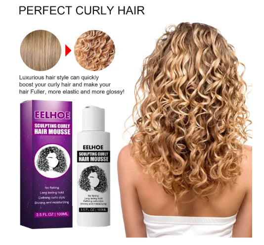 Curl Shaping Elastin Styling Mousse – Moisturize & Define Curls