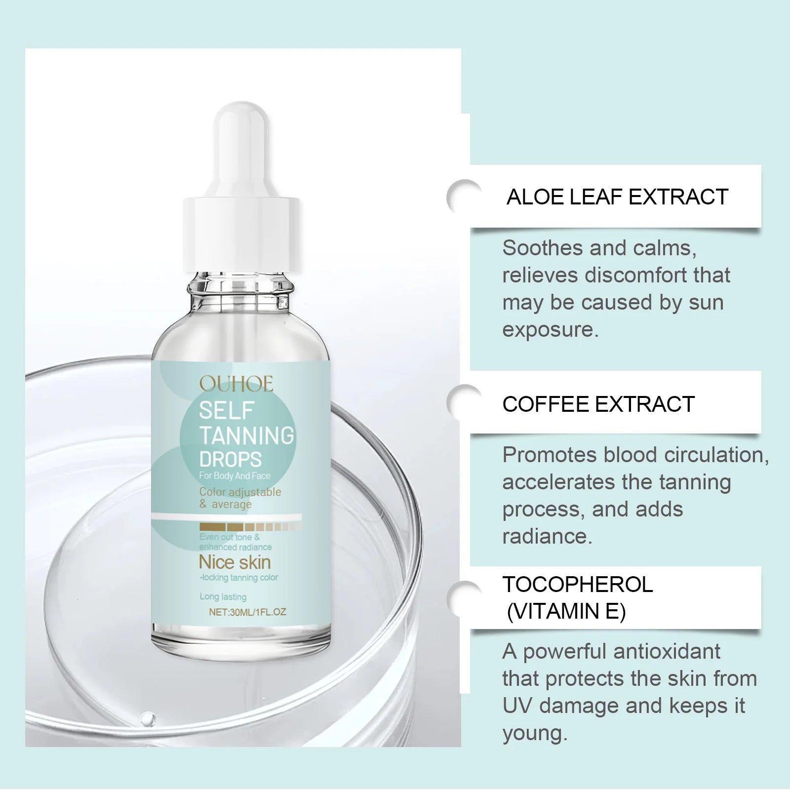 Tanning Drops – Natural Glow Bronzing Serum