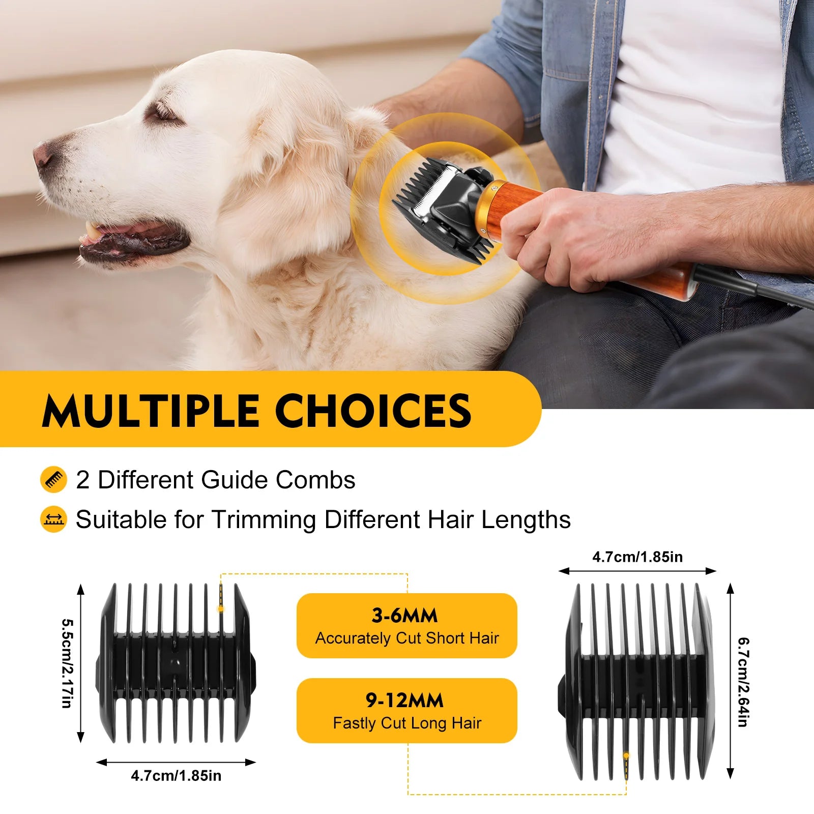 Portable Electric Pet Clipper Grooming Kit with Storage Box