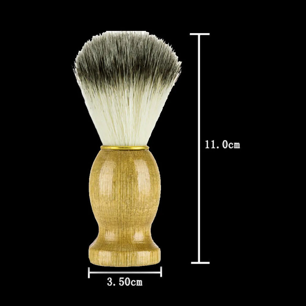 Natural Badger Hair Men's Shaving Brush with Wood Handle