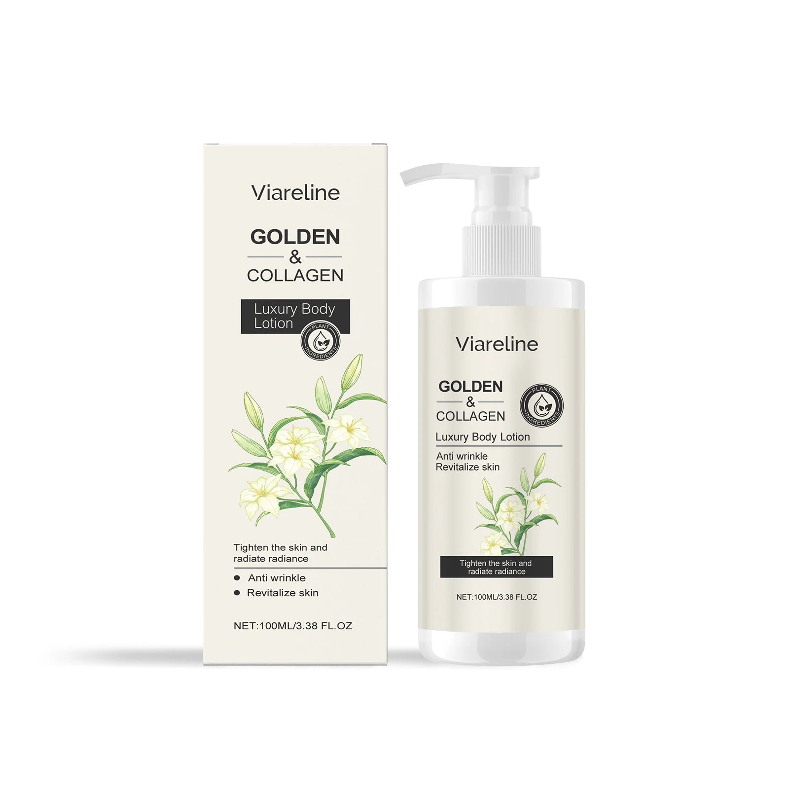Viareline Collagen Body Lotion – Floral Scent & Anti-Wrinkle