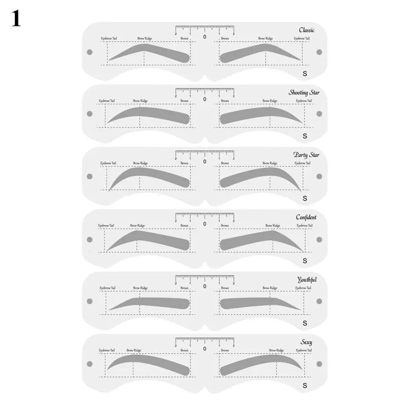 Eyebrow Shaping Stencil Kit