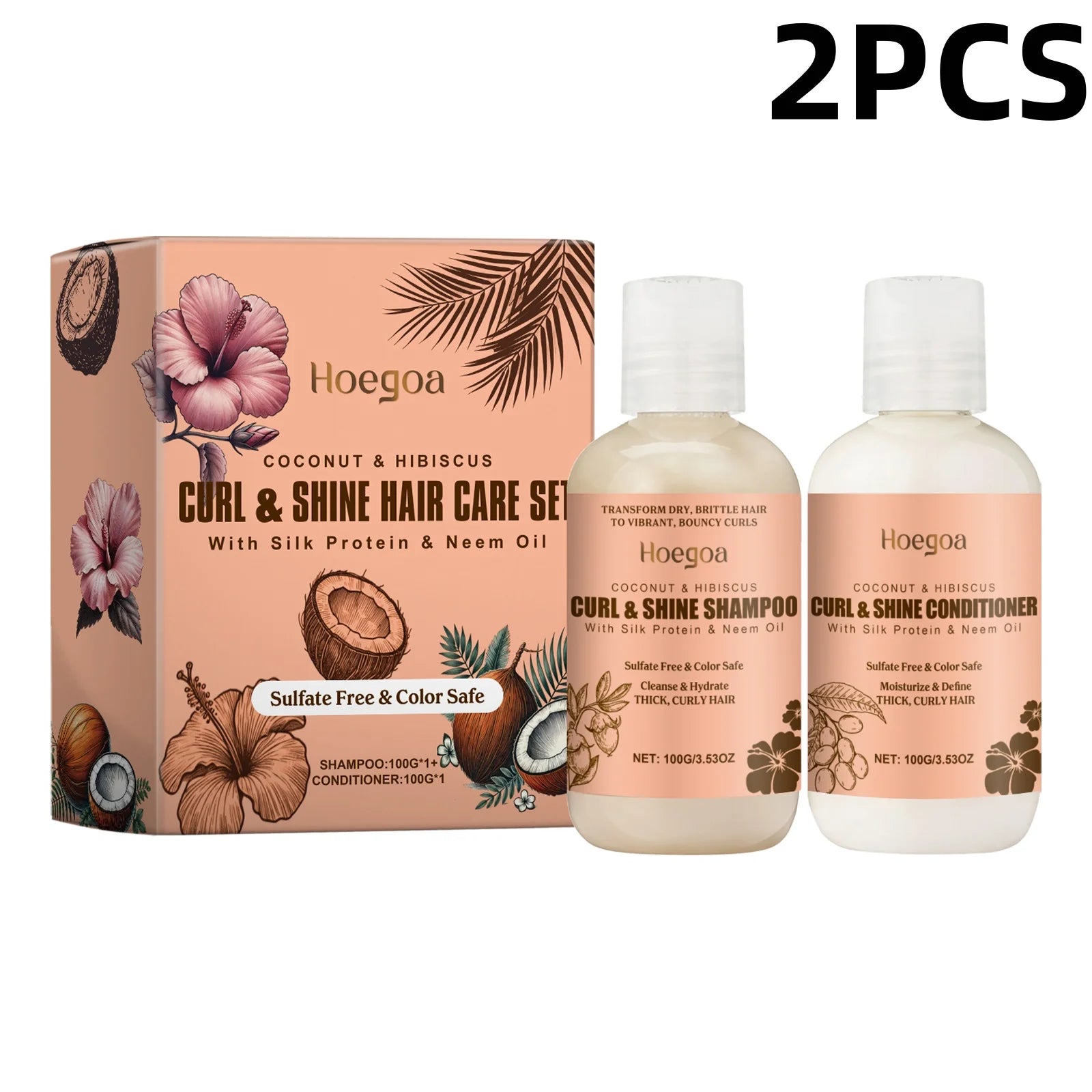 Hoegoa Coconut Hair Care Set – Hydrating & Volumizing