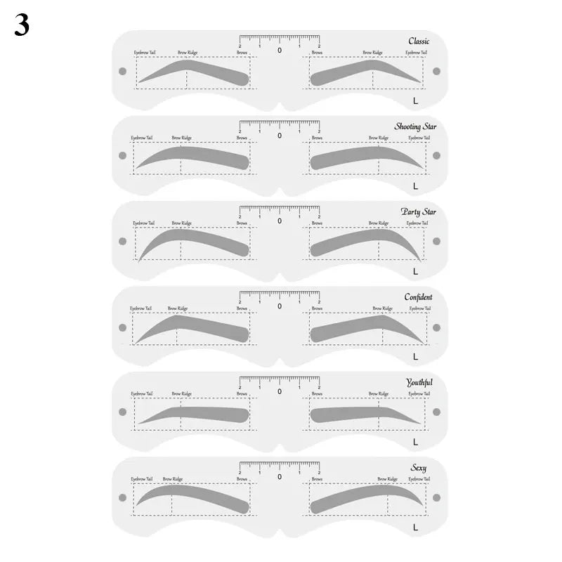 Eyebrow Shaping Stencil Kit