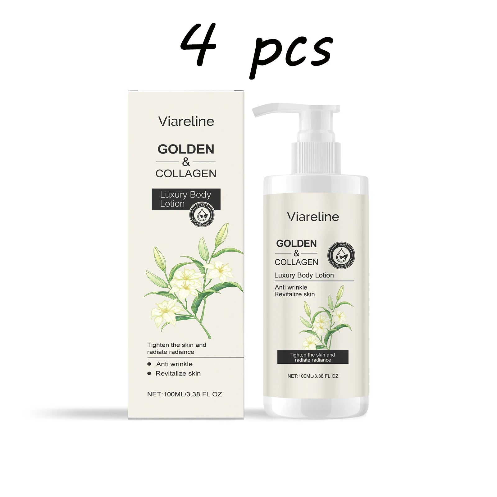 Viareline Collagen Body Lotion – Floral Scent & Anti-Wrinkle