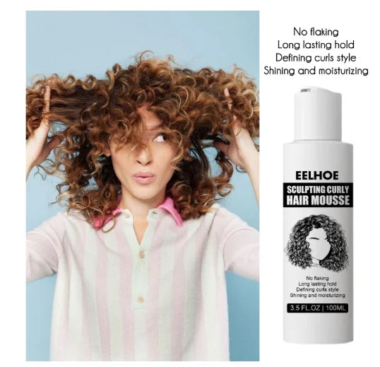 Curl Shaping Elastin Styling Mousse – Moisturize & Define Curls