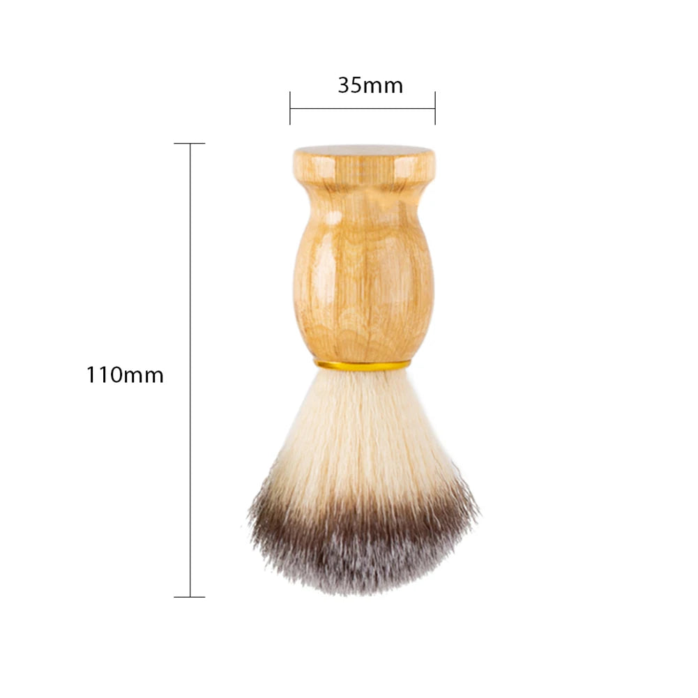 3-in-1 Men's Beard Cleaning Shaving Brush Kit