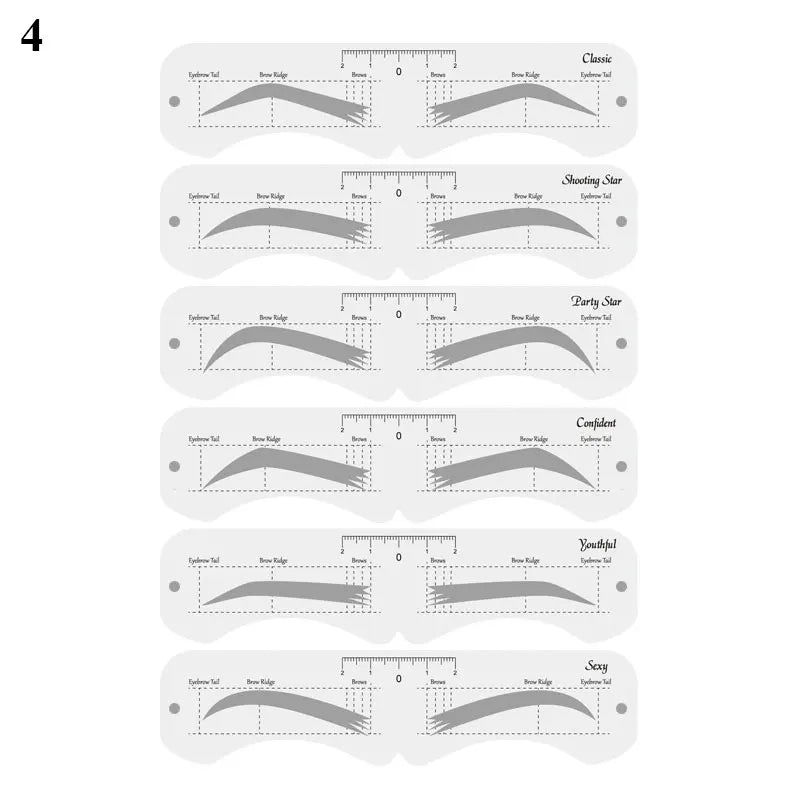Eyebrow Shaping Stencil Kit