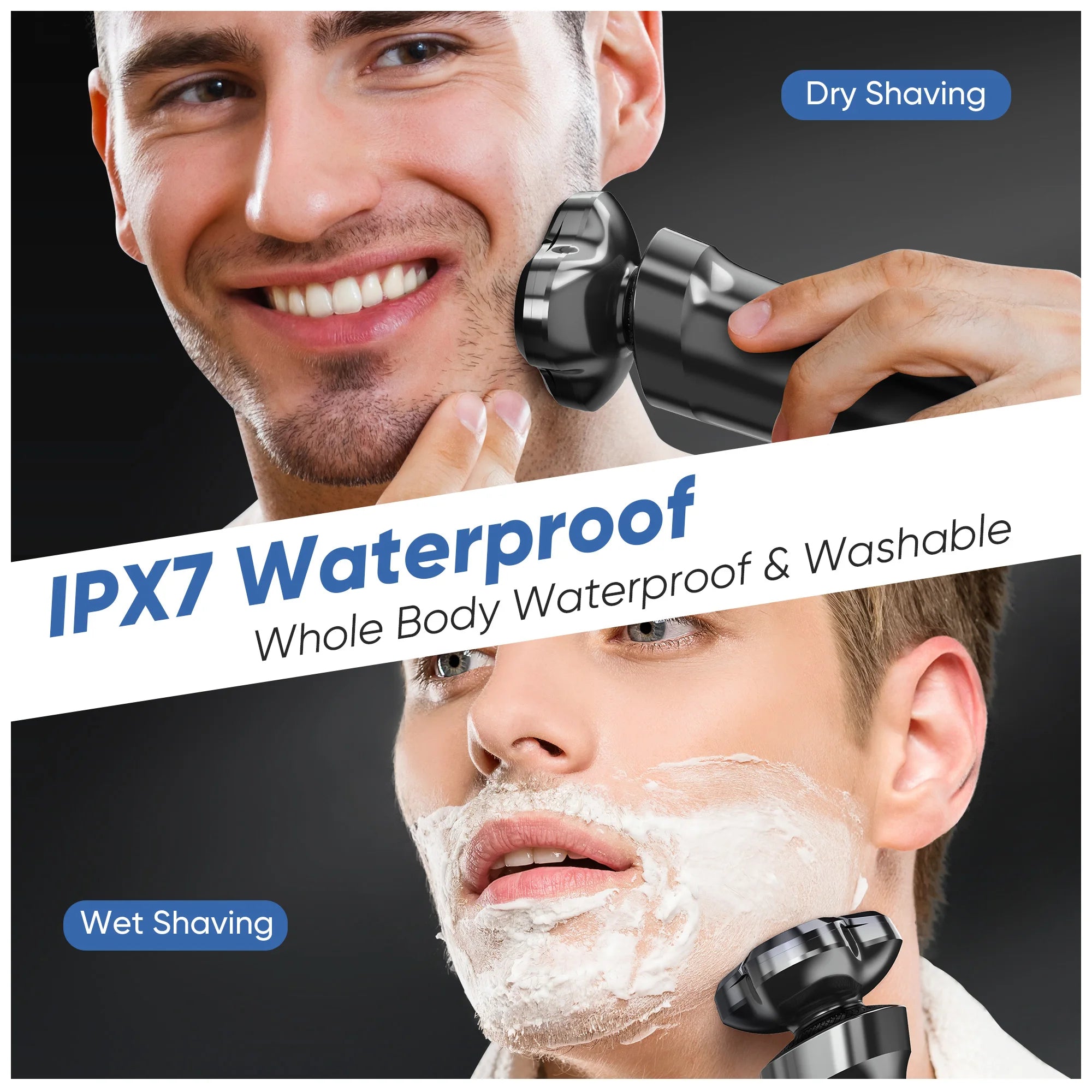 Sejoy 3D Floating Blade Rotary Shaver – USB Rechargeable