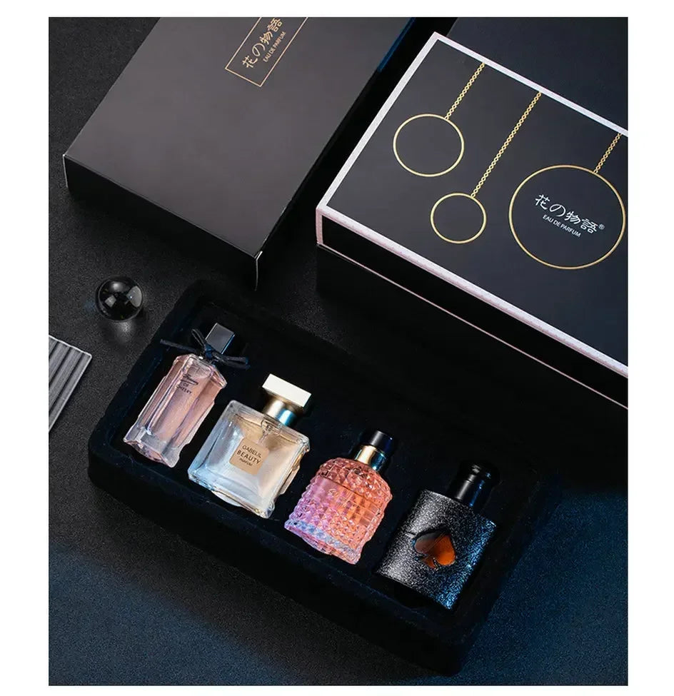 Elegant Bloom – 4-Piece Women’s Perfume Gift Set (105ml Each)