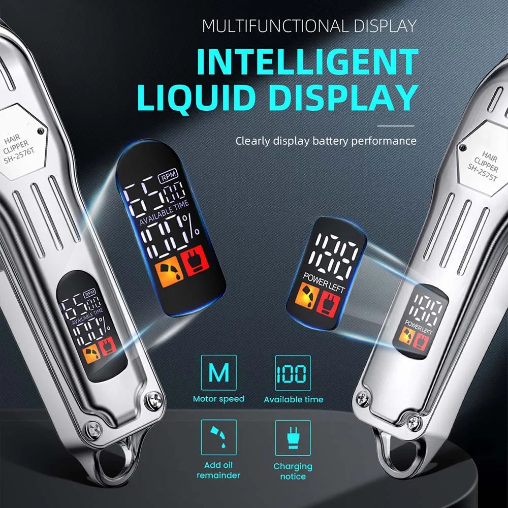 Professional Men's Hair Clippers & Beard Trimmer Kit