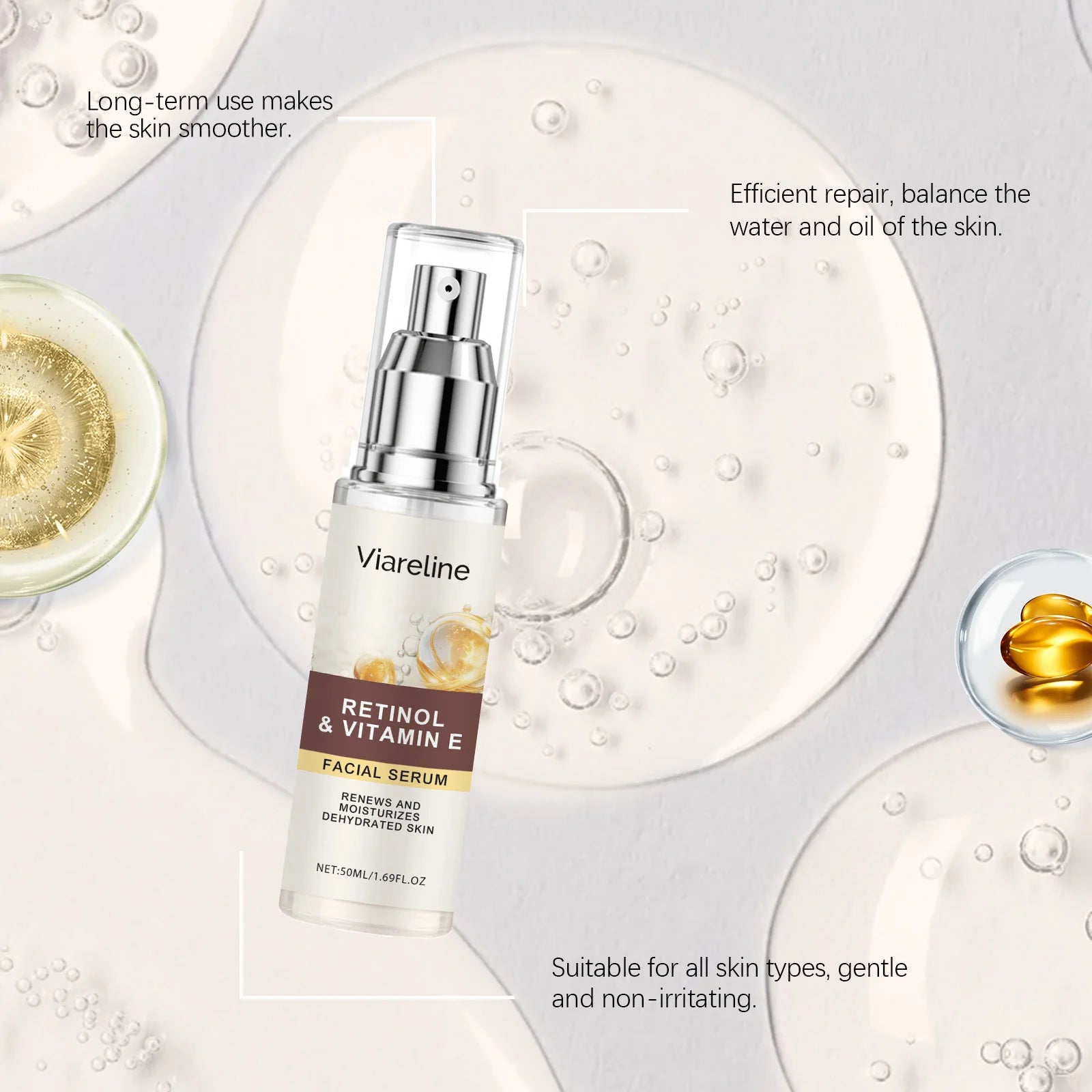 Viareline Retinol Hydrating Facial Serum