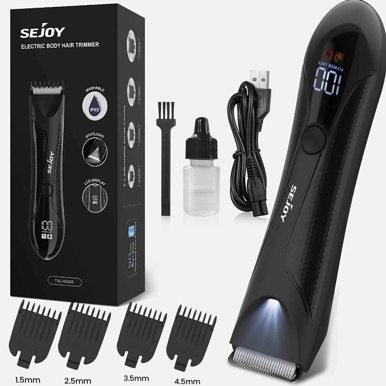SEJOY Men's Grooming Kit – Hair, Beard, Nose & Ear Trimmer