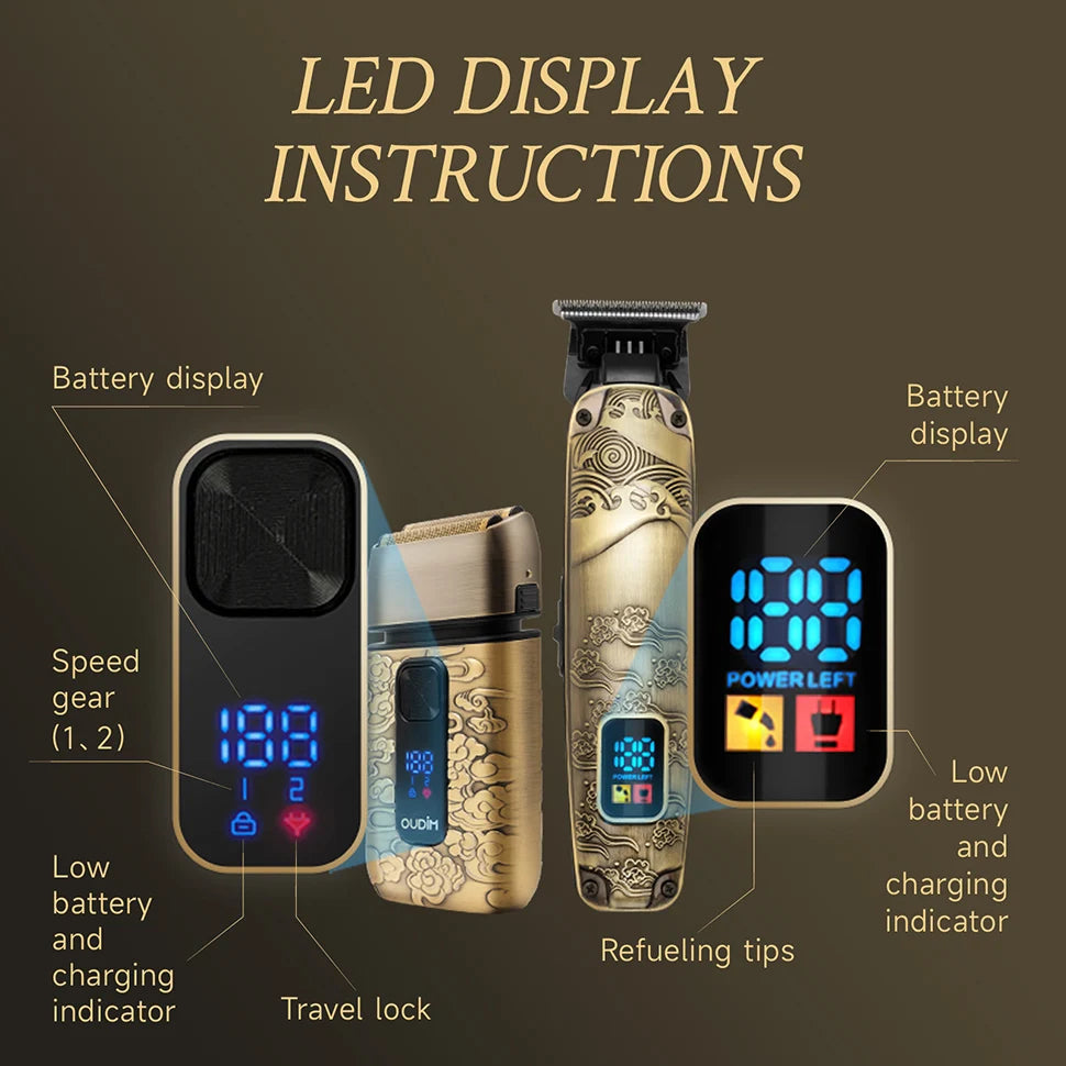 Men’s Foil Shaver & Bald Head Grooming Kit