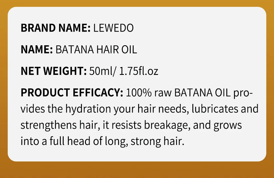 Lewedo Batana Hair Oil
