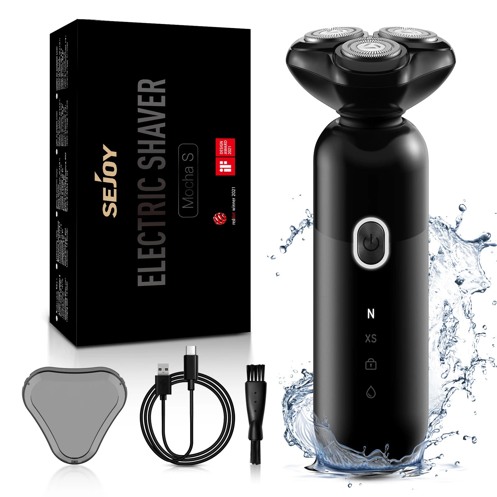 Electric Rotary Shaver for Men – Cordless & Rechargeable