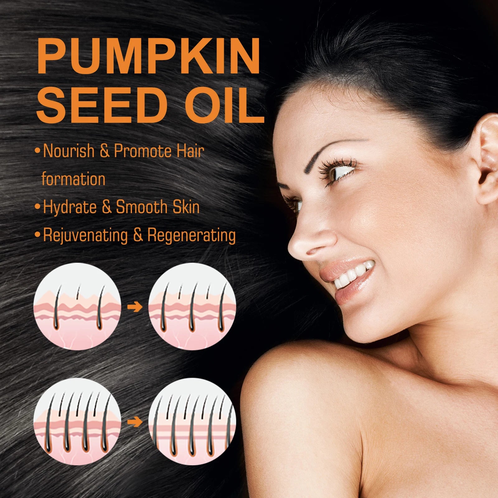 EELHOE Pumpkin Seed Hair Oil – 60ml Moisturizing & Repair