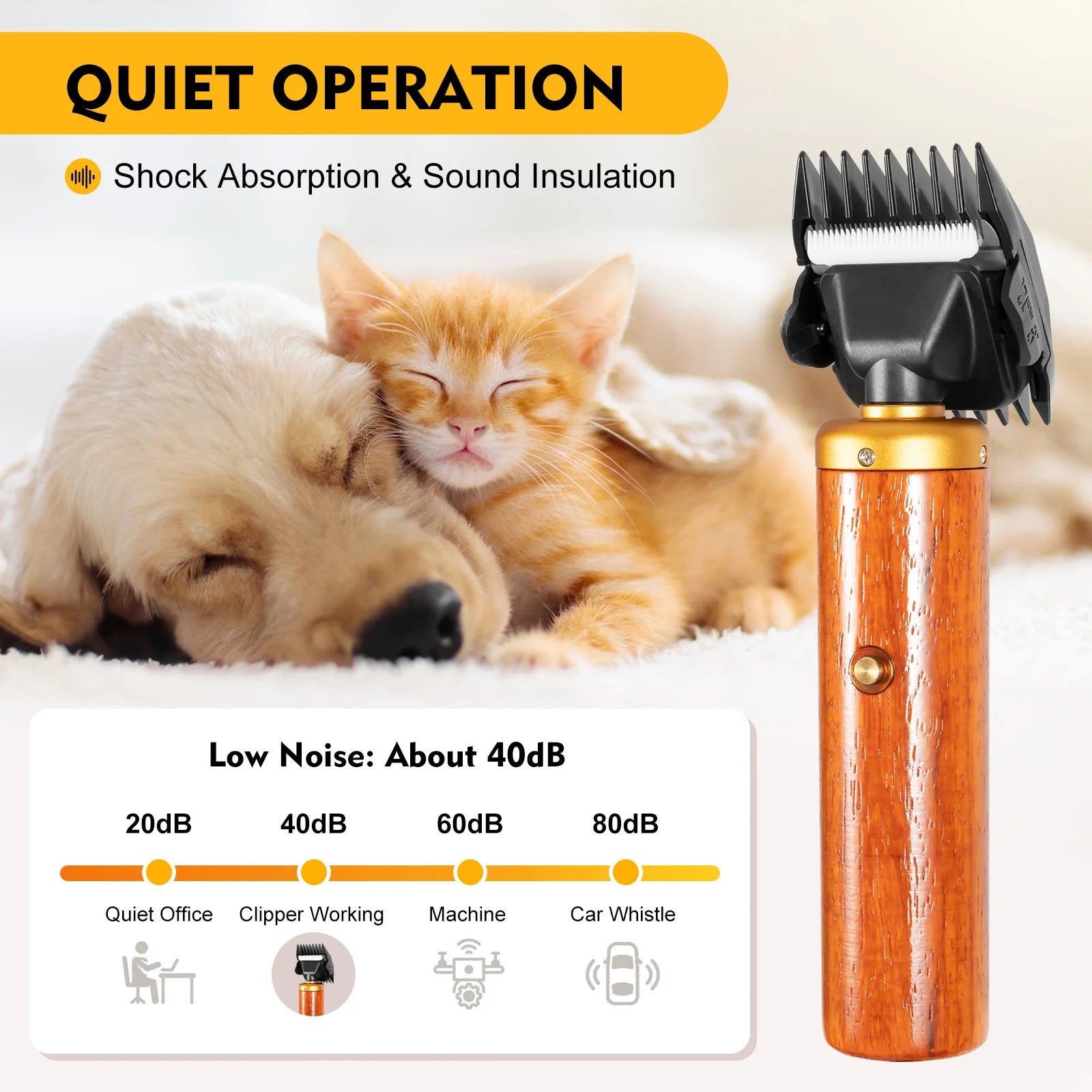 Portable Electric Pet Clipper Grooming Kit with Storage Box