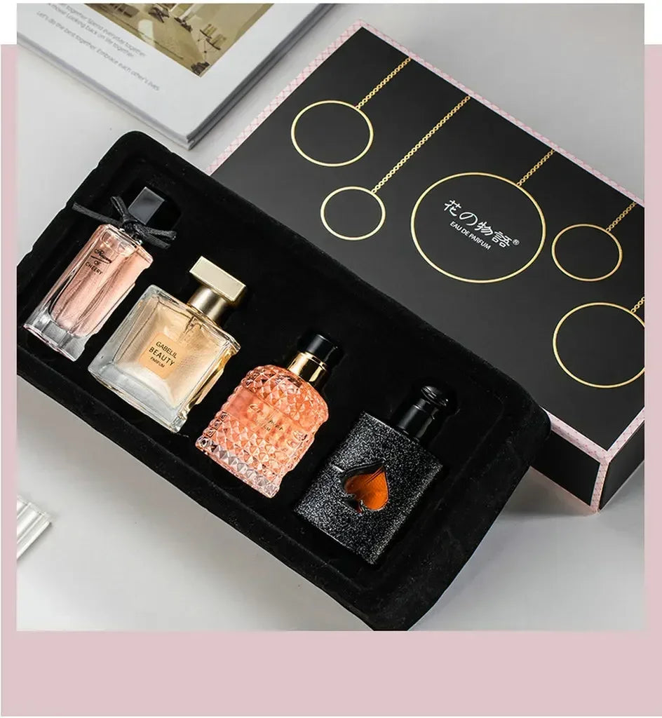 Elegant Bloom – 4-Piece Women’s Perfume Gift Set (105ml Each)
