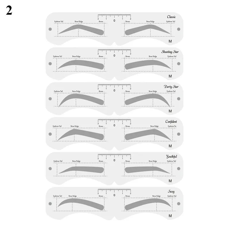 Eyebrow Shaping Stencil Kit