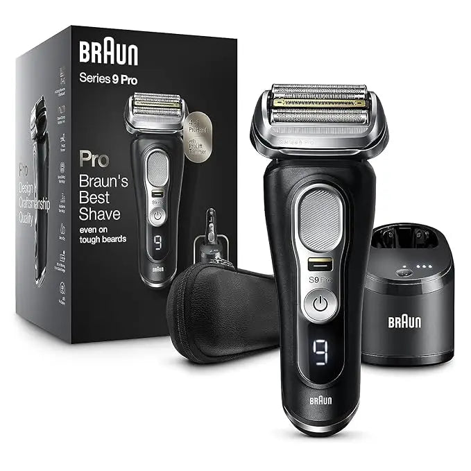 Braun Series 9 Pro Electric Foil Shaver – Wet & Dry Grooming Kit