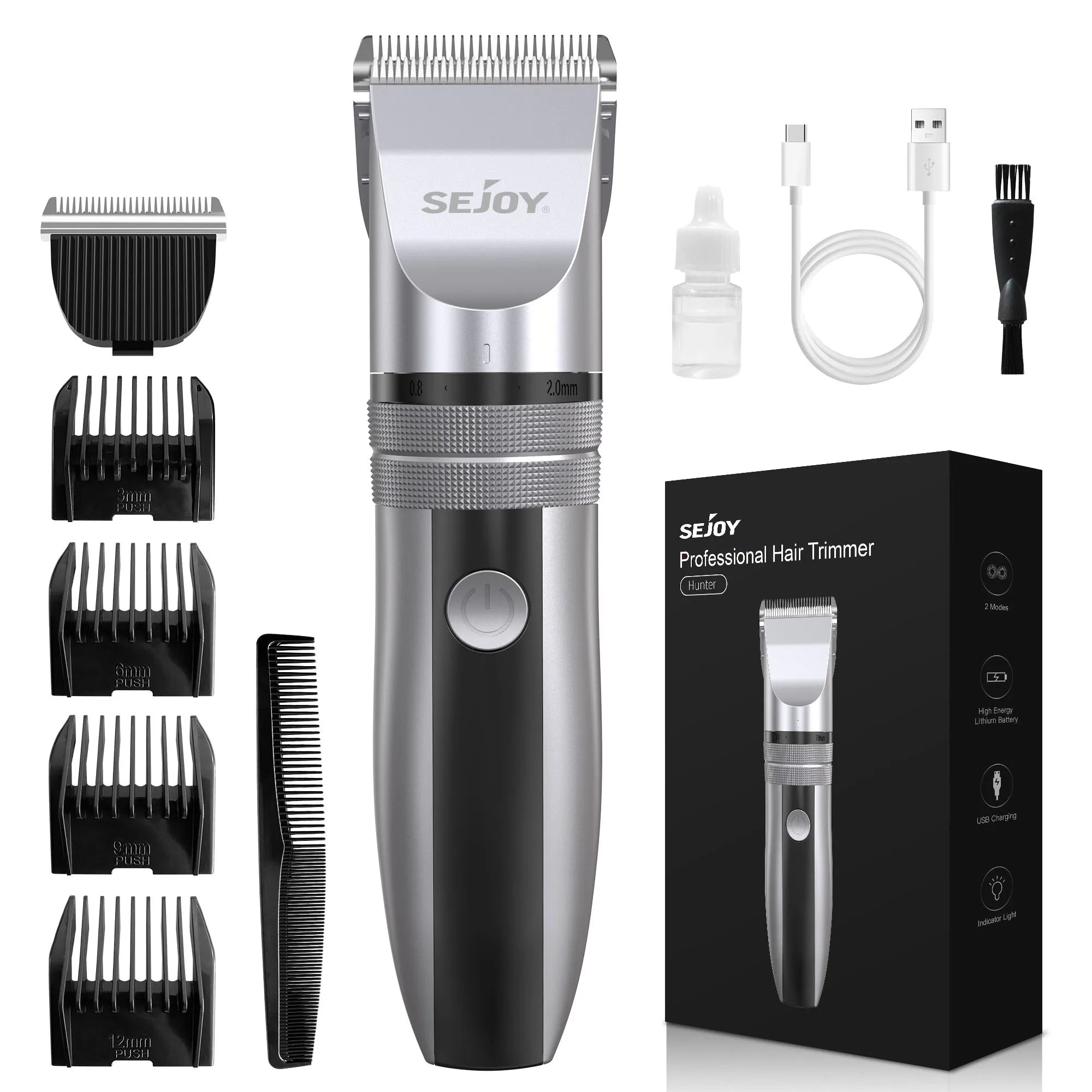 Sejoy Cordless Hair Clippers & Beard Trimmer for Men