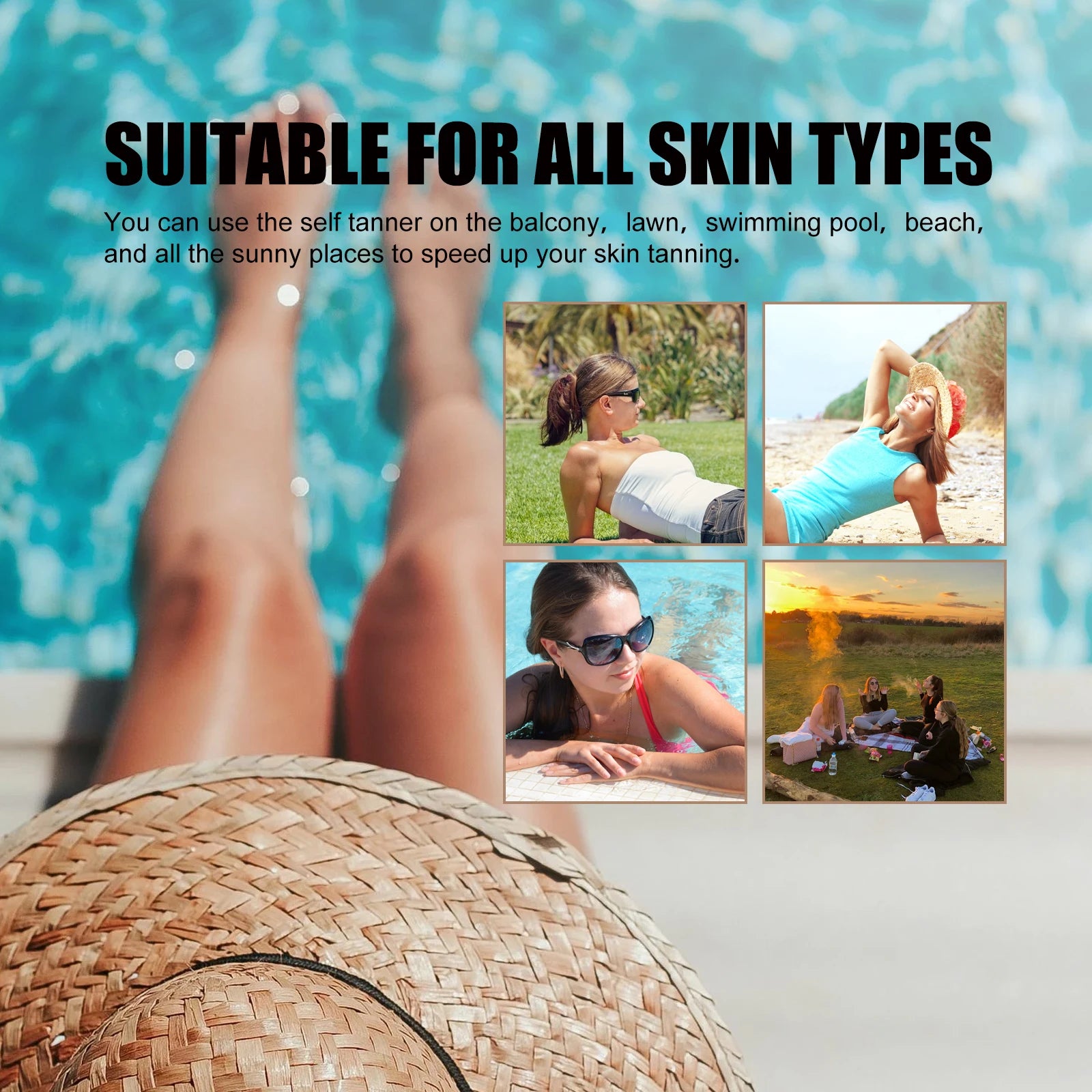 EELHOE Fast Tanning Care Gel – Natural Bronzer & Moisturizer