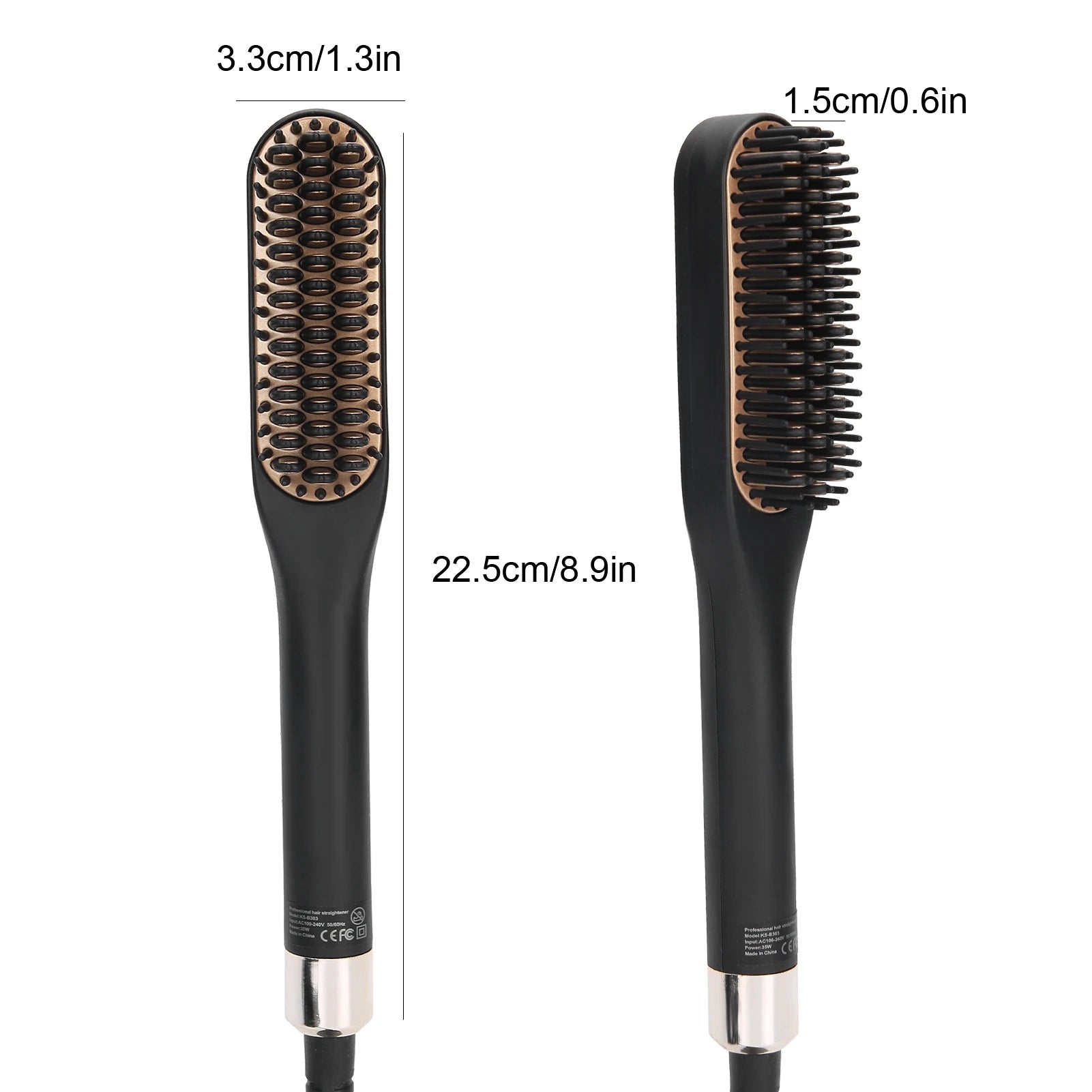 Electric Beard Straightener Brush for Men